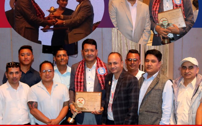 गोकर्णेश्वर नगरपालिकाका प्रमुख दिपक रिसाललाई स्वास्थ खबरको हेल्थ अवार्ड